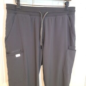 Epic Men's Jogger Scrubs, Gray, size L, style 9852 Elastic Waist Pockets
